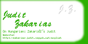 judit zakarias business card